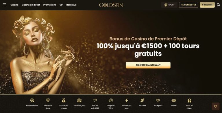 Goldspin Casino paris sportifs