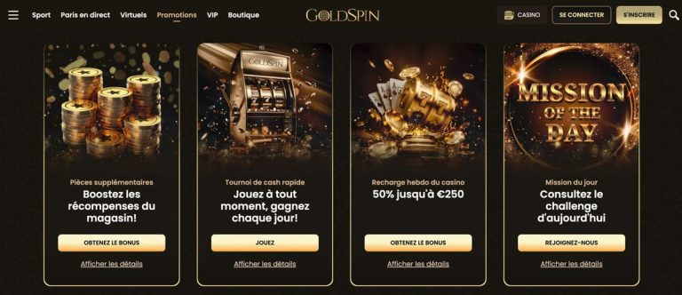 Goldspin Casino promotions